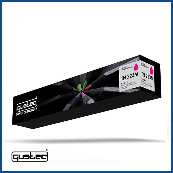 GUSTEC Konica Minolta TN 223 Magenta Compatible Toner